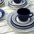 Kit 12 Pratos Fundos Biona Colb Oxford® Cerâmica 22 Cm.