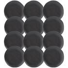 Kit 12 Pratos Orgânicos Preto 19cm Cerâmica Stoneware Comida