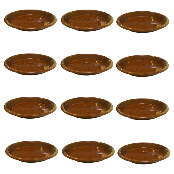 Kit 12 Pratos Para Vaso Redondo Suporte Para Planta 40x4cm