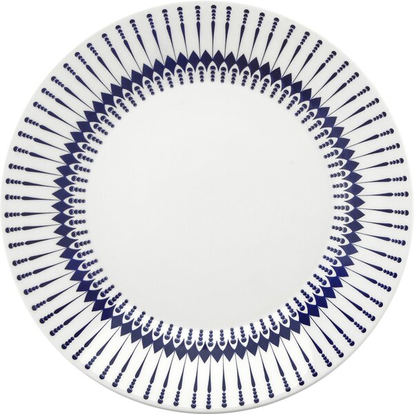 Kit 12 Pratos Rasos Biona Colb Oxford® Cerâmica 26 Cm.