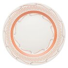 Kit 12 Pratos Rasos Donna Tangerina Oxford Cerâmica 24cm