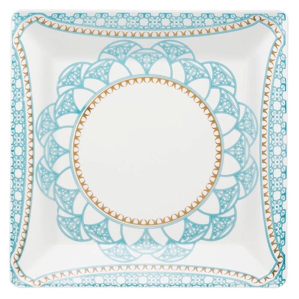 Kit 12 Pratos Rasos Quartier Domo Oxford® Porcelana 26,5cm