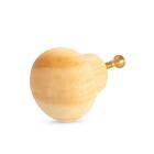 Kit 12 Puxadores De Madeira Redondos P/ Móveis Gavetas Armár