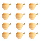 Kit 12 Puxadores De Madeira Redondos P/ Móveis Gavetas Armár