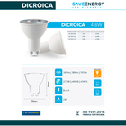 Kit 12 Spot Embutir Redondo Face Plana Dicroica Mr16 Branco +