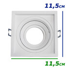 kit 12 spot recuado orientável embutir + 12 led gu10 MR16 6w