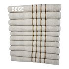 Kit 12 Toalhas De Banho Dubai 70x130cm 280g 100% Algodão Atac