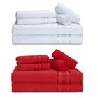 Kit 12 Toalhas Grossas Gigante Egito 4 Banho 4 Rosto 4 Tapete