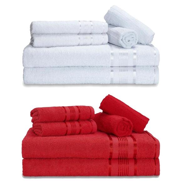 Kit 12 Toalhas Grossas Gigante Egito 4 Banho 4 Rosto 4 Tapete