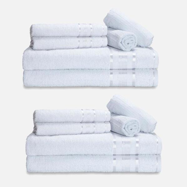 Kit 12 Toalhas Grossas Gigante Egito 4 Banho 4 Rosto 4 Tapete