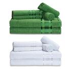 Kit 12 Toalhas Grossas Gigante Egito 4 Banho 4 Rosto 4 Tapete