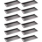 Kit 12 Travessas Para Servir Sushi Sashimi Melamina 35x16cm P