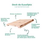 Kit 12 Unidades Decks De Madeira Modular 30x30 Cm Sacada E Va