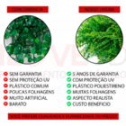 Kit 12 Unidades Painel Jardim Vertical Artificial Verde Plant