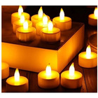 Kit 12 Velas Eletrônica Decorativa Led Amarela