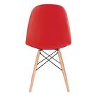 Kit - 12 X Cadeiras Estofadas Eames Eiffel Botonê - Vermelho