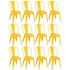 Kit - 12 X Cadeiras Iron Tolix - Amarelo