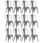 Kit - 12 X Cadeiras Iron Tolix - Cinza Escuro