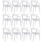 Kit - 12 X Cadeiras Masters Allegra - Cinza Claro