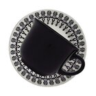 Kit 12 Xícaras Com Pires Donna Folk Oxford® Cerâmica 180ml