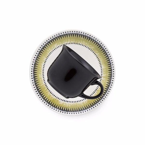 Kit 12 Xícaras Com Pires Tie Dye Oxford® Cerâmica 200ml