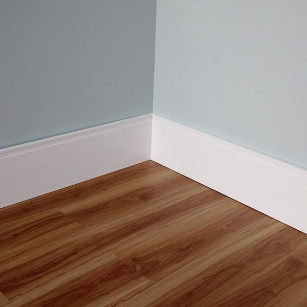 Kit 12m Linear Rodapé De Poliestireno Frisado 20cmx2,40m Bran