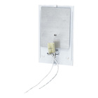 KIT 12X Arandela Frisada Policarbonato p/ área Externa e Inte