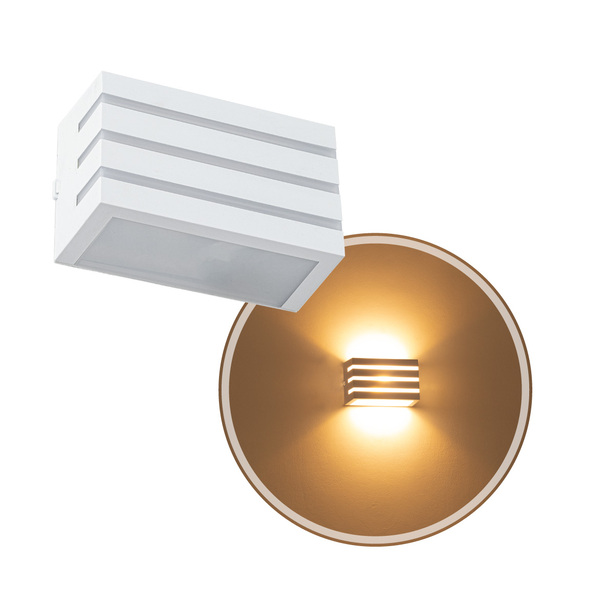 KIT 12X Arandela Frisada Policarbonato p/ área Externa e Inte