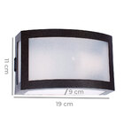 Kit 13 Arandela Finestra Policarbonato Preta