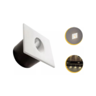 Kit 13 Embutido Led 3w Balizador Parede Quadrado Bco Quente -