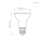Kit 13 Lâmpada Led Par20 Eco 5,5w Stella 6500k Branco Frio St