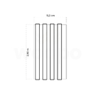 Kit 13 Painel Ripado Cor: Freijó Liso Wpc Interno Wave 2 90m