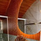 Kit 13 Painel Ripado Cor: Imbuia Wpc Interno Low 2 90m X 15cm