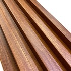 Kit 13 Painel Ripado Cor: Imbuia Wpc Interno Wave 2 90m X 14c