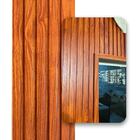 Kit 13 Painel Ripado Cor: Mogno Wpc Interno Low 2 90m X 15cm