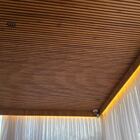 Kit 13 Painel Ripado Cor: Nogueira Wpc Interno Wave 2 90m X 1