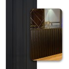 Kit 13 Painel Ripado Cor: Preto Wpc Interno Wide 2 90m X 19cm