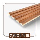 Kit 13 Placas Painel Ripado Wpc Interno Low Várias Cores 2 90