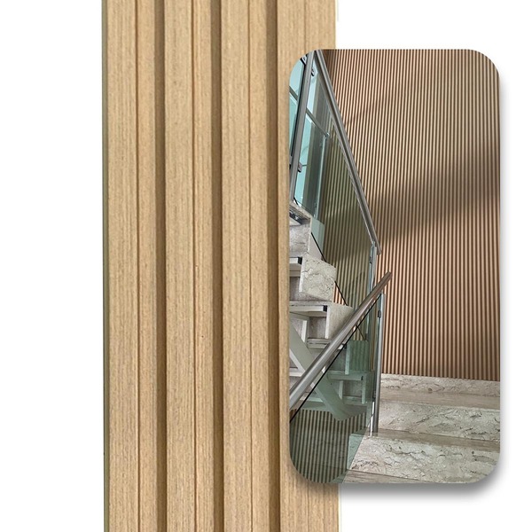 Kit 13 Placas Painel Ripado Wpc Interno Wave Várias Cores 2 9