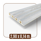 Kit 13 Placas Painel Ripado Wpc Interno Wave Várias Cores 2 9