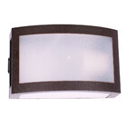 Kit 14 Arandela Finestra Policarbonato Marrom