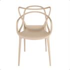 Kit 14 Cadeiras De Jantar Allegra Design Empilhável - Nude