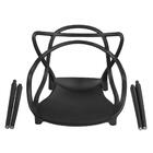 Kit 14 Cadeiras De Jantar Allegra Prática Empilhável - Preto