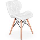 Kit 14 Cadeiras De Jantar Charles Eames Slim Wood Estofada -