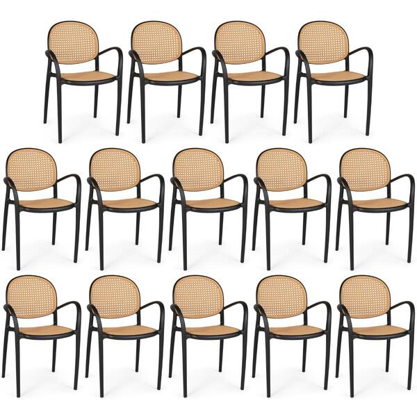 Kit 14 Cadeiras De Jantar Roma Com Braço Para Sala E Cozinha