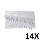 Kit 14 Panos De Limpeza Multiuso Reutilizável 30x40cm Branco