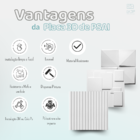 Kit 14 Placas Ripado Parede Revestimento Acabamento Decoração