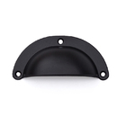 Kit 14 Puxadores Colonial Bronze Puxador Concha - Preto Fosco