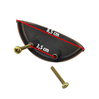 Kit 14 Puxadores Concha Puxador Guarda Roupa - Bronze