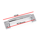 Kit 14 Puxadores De Gaveta E Armário Porta 120 Mm - Cromado